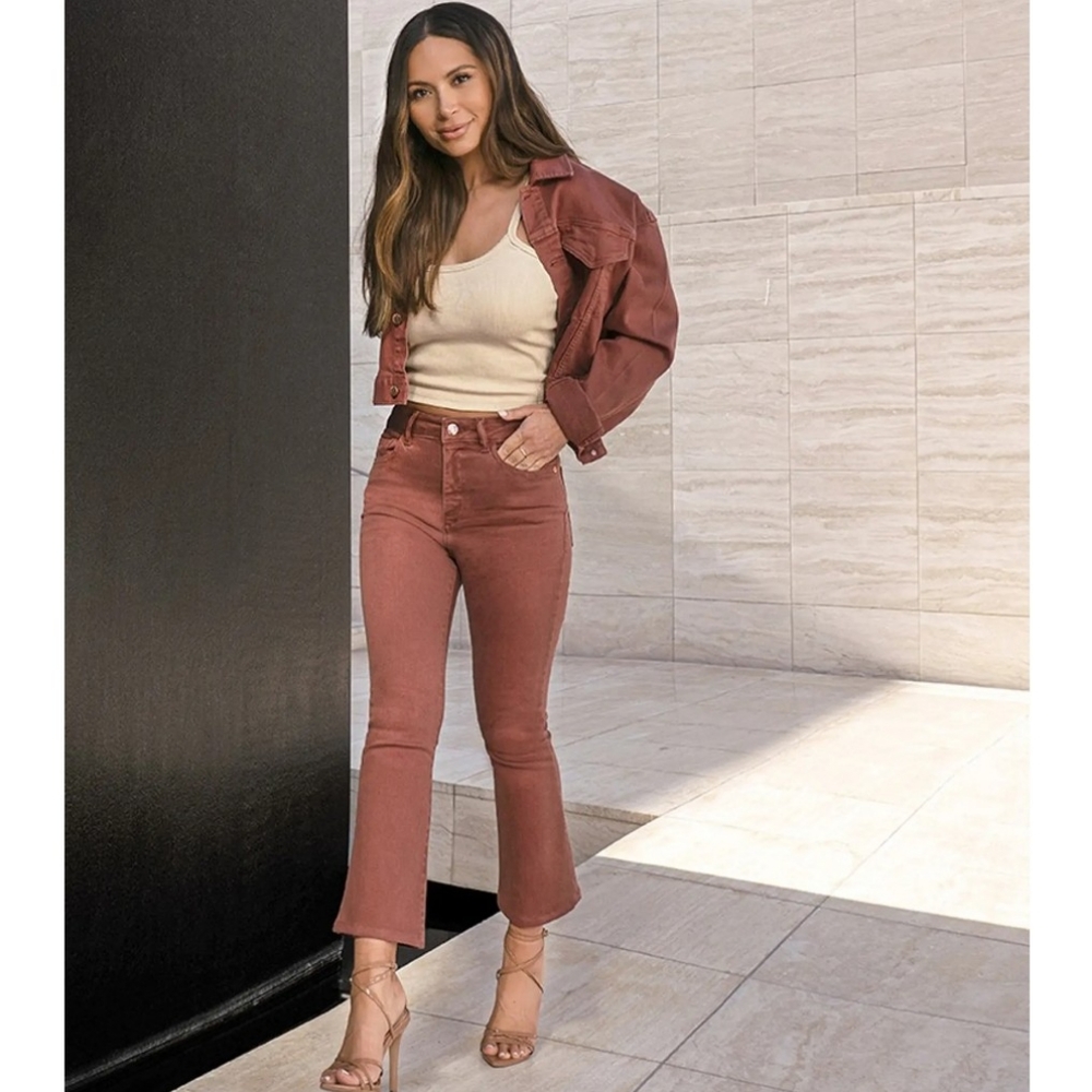 Bridget Instasculpt High Waist Crop Bootcut Jeans